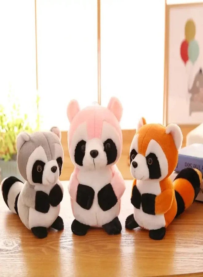 تيكلز لعبة حيوان الراكون المحشو اللطيف والناعم من تيكلز براون للأطفال (اللون: بني، الحجم: 20 سم) - Image 4